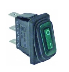 Interruptor verde basculante 30x11-waterproof