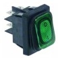 Interruptor verde basculante 30x22