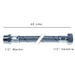 Latiguillo flexible M-H - 40 cms - 1/2