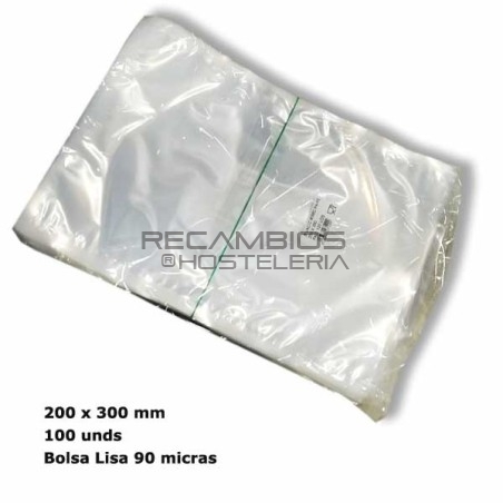 Bolsa vacío 200x300 mm / 90 mic (100 und)