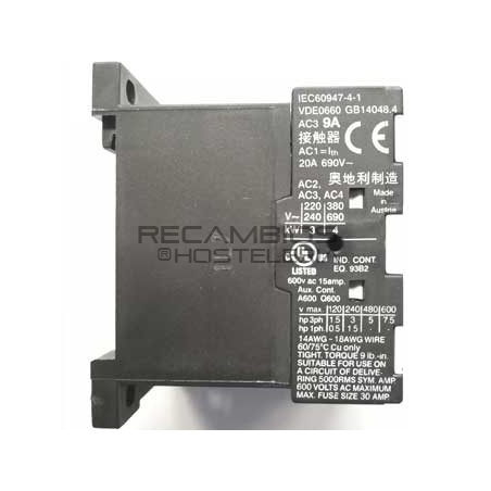 Contactor Comenda y otras maquinarias