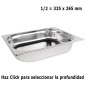 Cubeta Gastronorm 1/2 Elige Profundidad Cubeta Gastronorm 1/2 Elige Profundidad