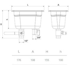 Lavaporcionador helados encastrar 
