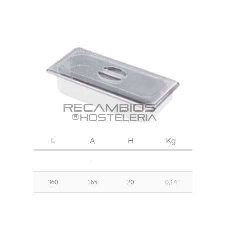 Tapa policarbonato para cubeta de helados