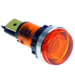 Lampara señalización Ø12 mm Amarilla