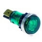 Lampara señalización Ø12 mm Verde