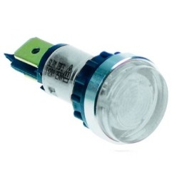 Lampara señalización Ø12 mm Blanca
