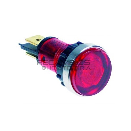 Lampara señalización Ø12 mm Blanco