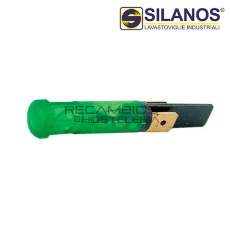 Piloto Verde Ø9mm 230V Silanos