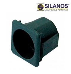 Soporte Negro Para Pulsador Ø23 28x28mm Silanos