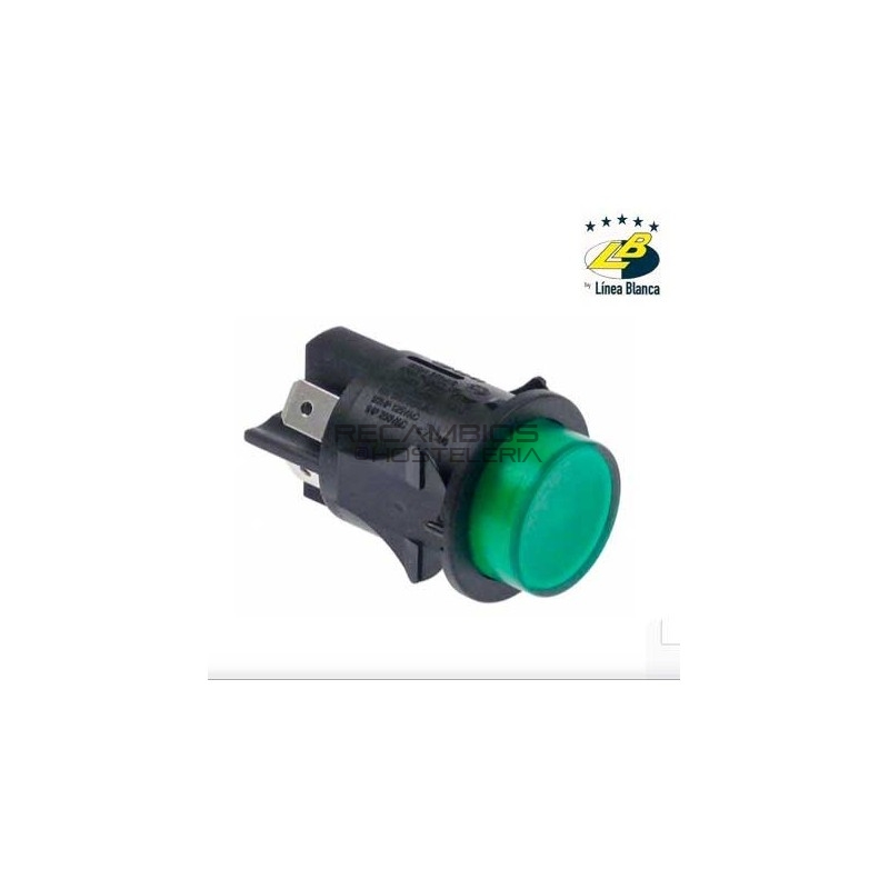 Interruptor Verde Linea Blanca LC