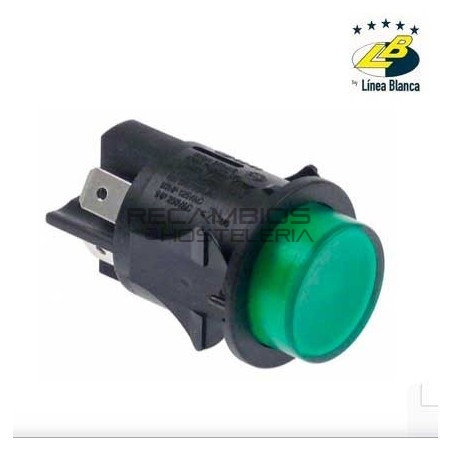 Interruptor Verde Linea Blanca LC