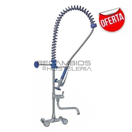 Grifo ducha mural con caño