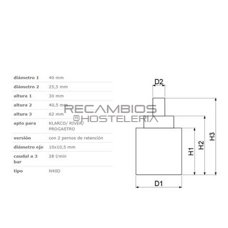 Recambio Cartucho para Grifo