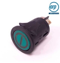 Interruptor redondo verde iarp