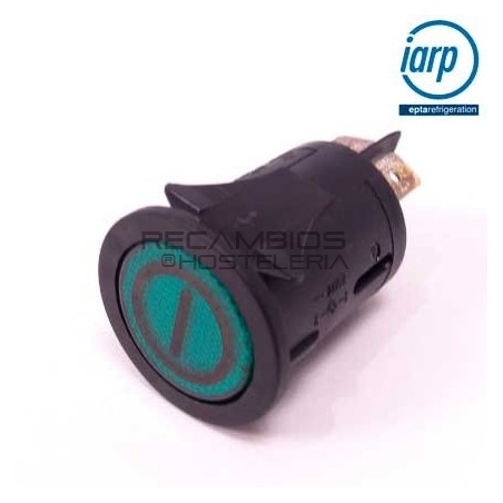 Interruptor redondo verde iarp