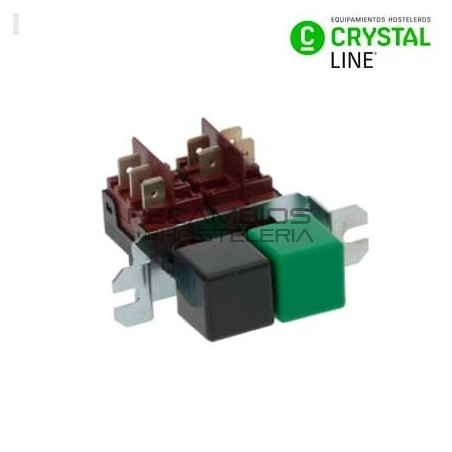 Conmutador Verde/Negro Adler y Crystal-line