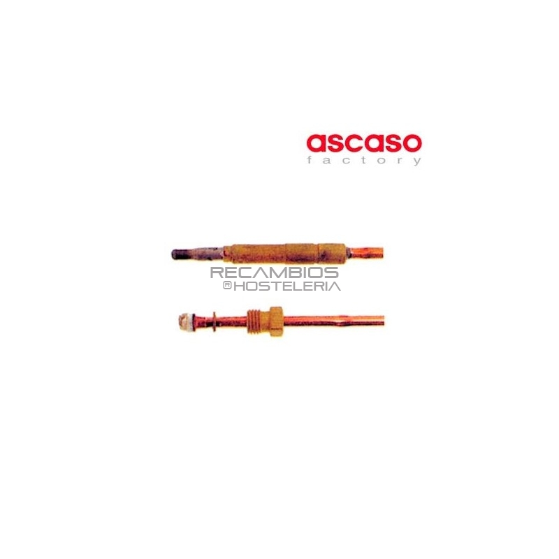 Termopar liso 1000mm M8x1