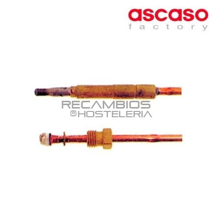 Termopar liso 1000mm M8x1