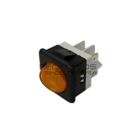  Interruptor Ambar Tecla Redonda
