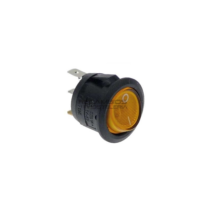 Interruptor Ámbar Ø20 mm