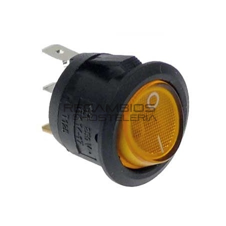Interruptor basculante ámbar 