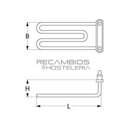 Resistencia de inmersión 2000W