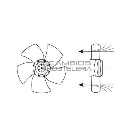 Ventilador axial rodete ø 450mm 150W