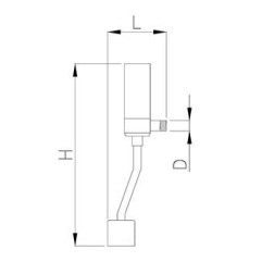 Grifo electrónico temporizado para WC