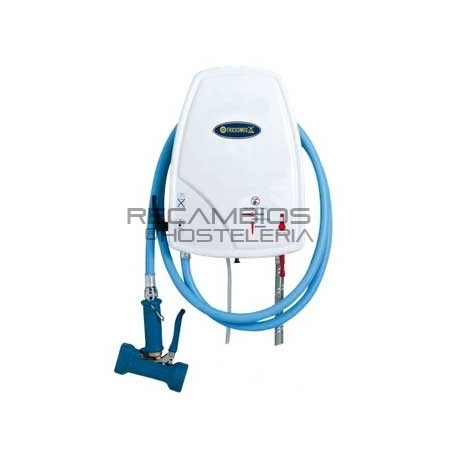 Puesto de lavabo y desinfección