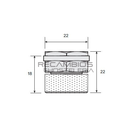 Tapón para filtros campana