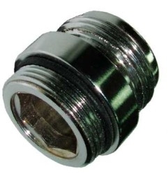 Adaptador M-M 1/2" para mástil grifo ducha