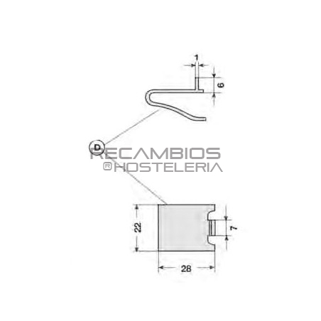 Soporte para estante cremallera