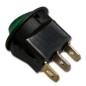Interruptor basculante 20mm verde