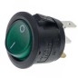 Interruptor basculante 20mm verde