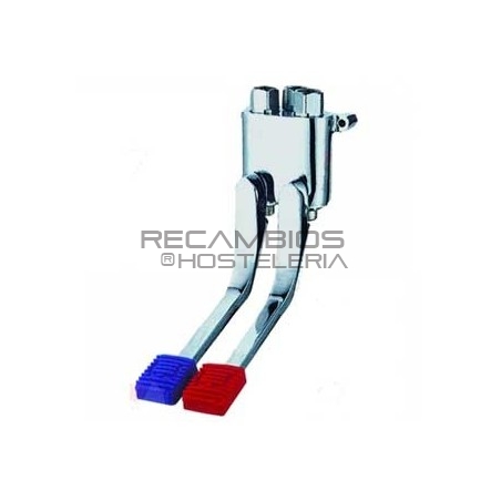 Pedal de grifo mezcla agua fría y caliente para pared