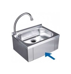 Lavamanos 400mm x 295mm x 230mm acero inoxidable