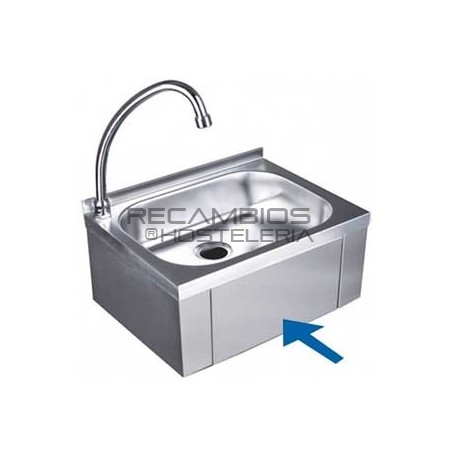 Lavamanos 400mm x 295mm x 230mm acero inoxidable