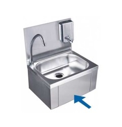 Lavamanos 400mm x 295mm x 520mm acero inoxidable