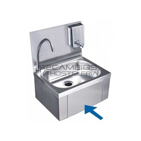 Lavamanos 400mm x 295mm x 520mm acero inoxidable