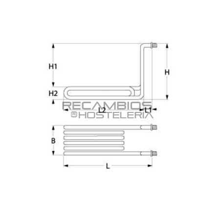 Resistencia Freidora Repagas-elframo 5500w