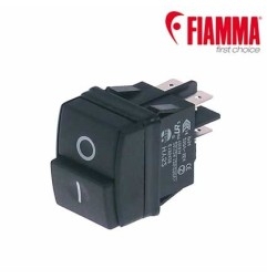 Interruptor cuadrado negro 30x22mm FIAMMA