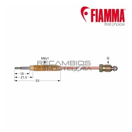 Termopar SIT M8x1 L 220mm FIAMMA