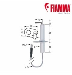 Electrodo de encendido FIAMMA