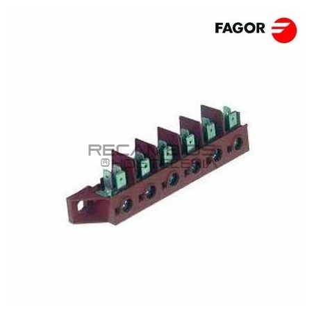 Regleta conexiones 6 polos FV122 Fagor
