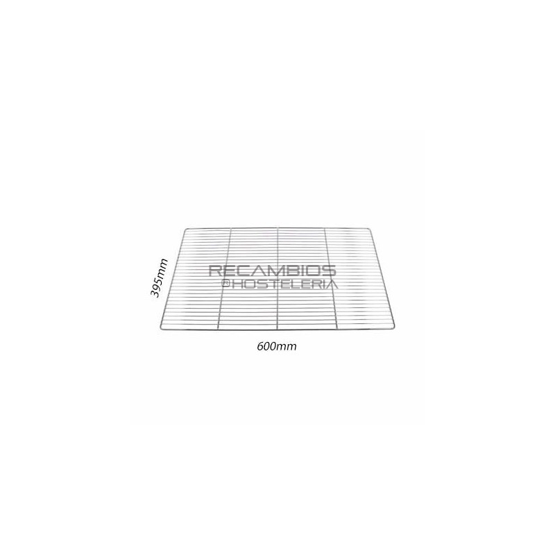 Parrilla acero cromado 600x395mm