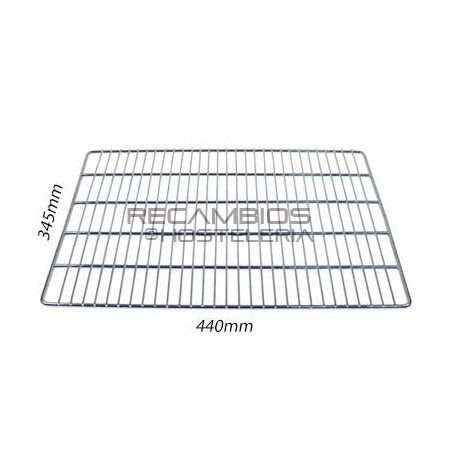 Parrilla acero cromado 345x440mm