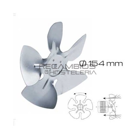 Aspa ventilador aspiración Ø154 mm