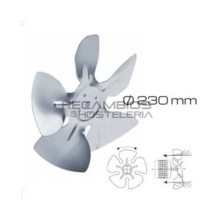 Aspa ventilador aspiración Ø230 mm