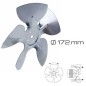 Aspa ventilador soplado Ø172 mm Aspa ventilador soplado Ø172 mm